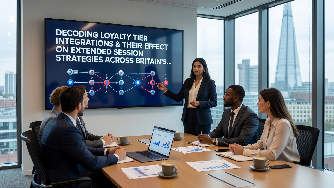 Player analytics interface displaying loyalty tier progression alongside session duration metrics on British slot platforms