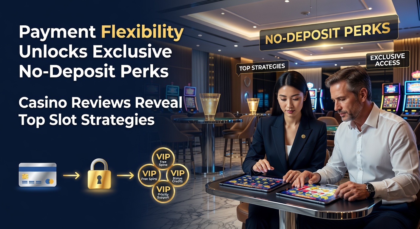 Graphic showing diverse payment icons unlocking treasure chests of no-deposit bonuses on slot reels