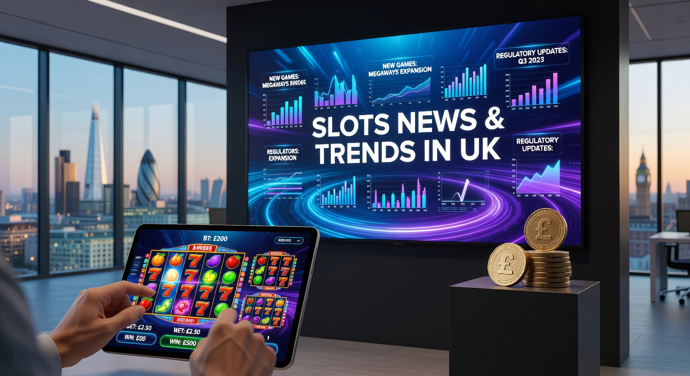 Graphic representing the UK Gambling Commission's evaluation update on Gambling Act Review policies, featuring icons for slots, financial checks, and data analysis