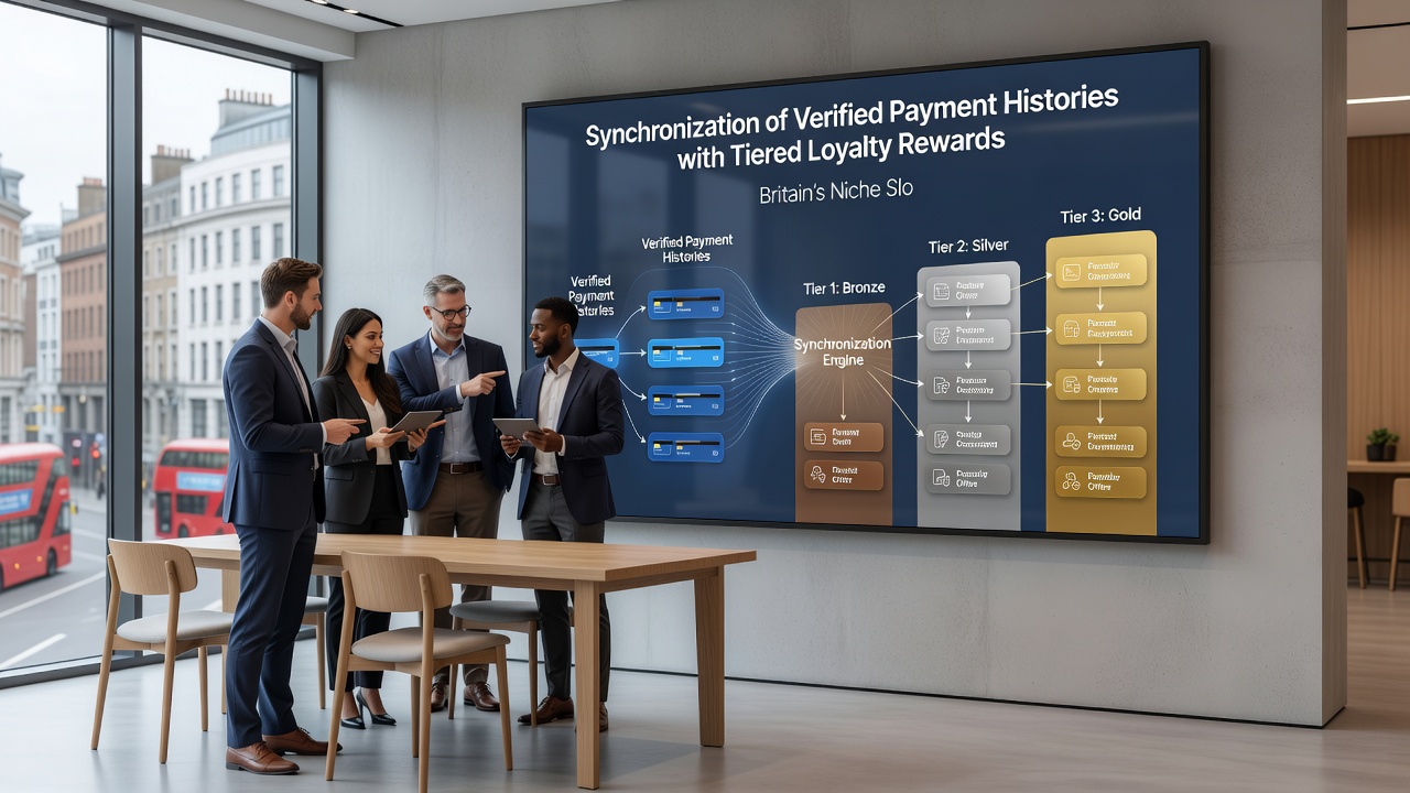 Diagram showing tiered loyalty rewards linked to verified payments at niche UK slots
