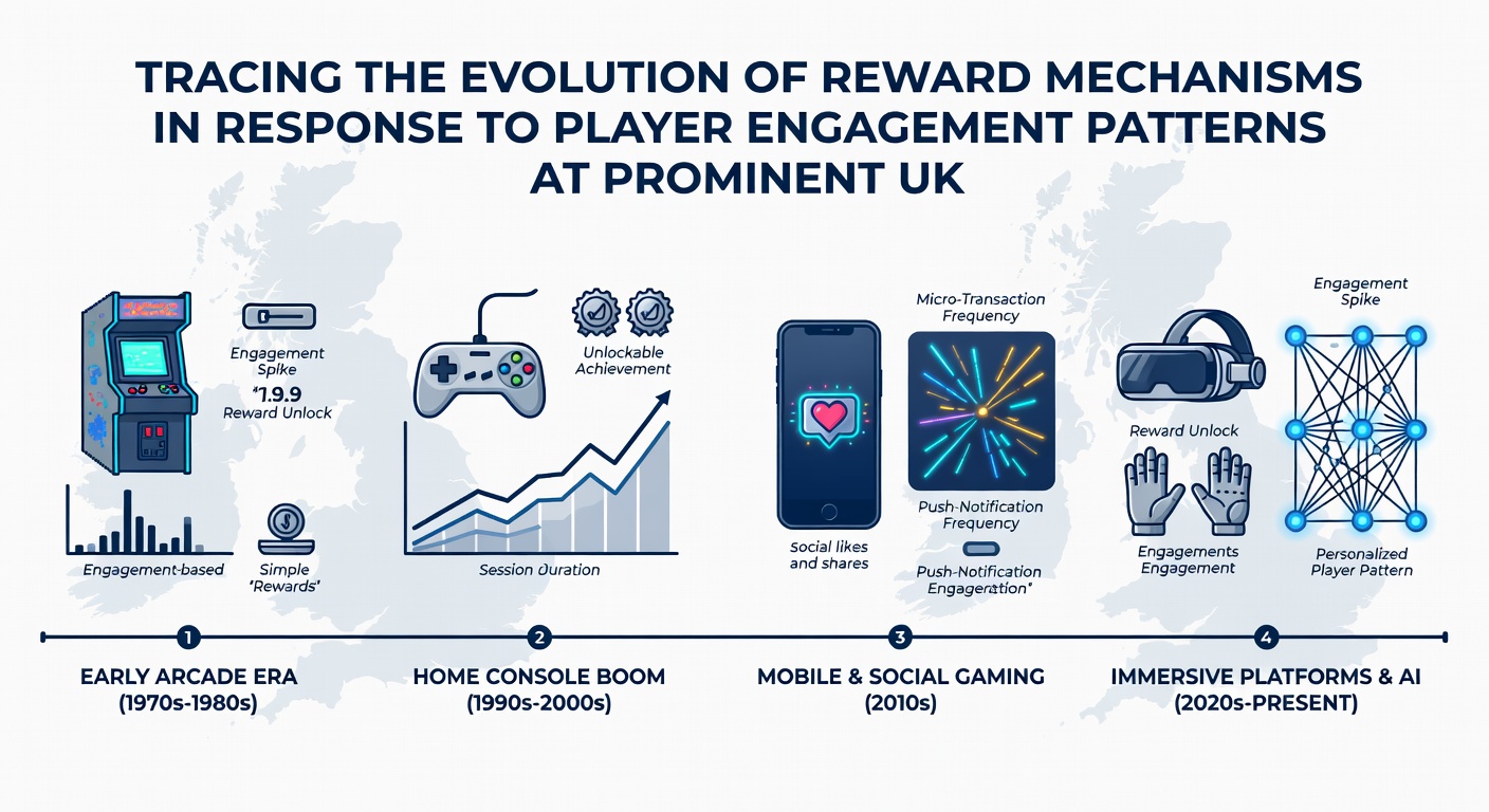 Modern UK slot venue interior with digital reward displays and player engagement analytics screens