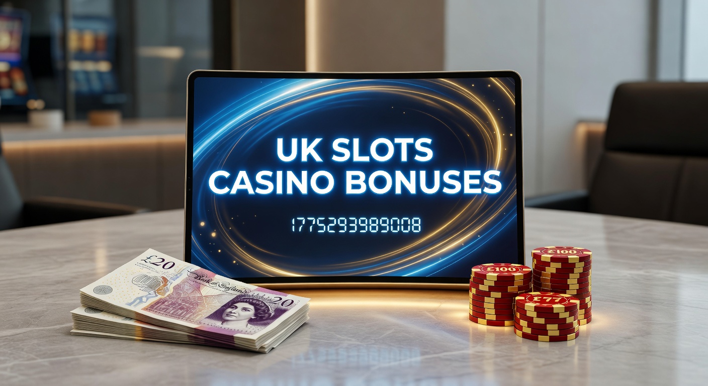Vibrant display of slot machine reels with bonus symbols lighting up, representing exciting UK casino promotions